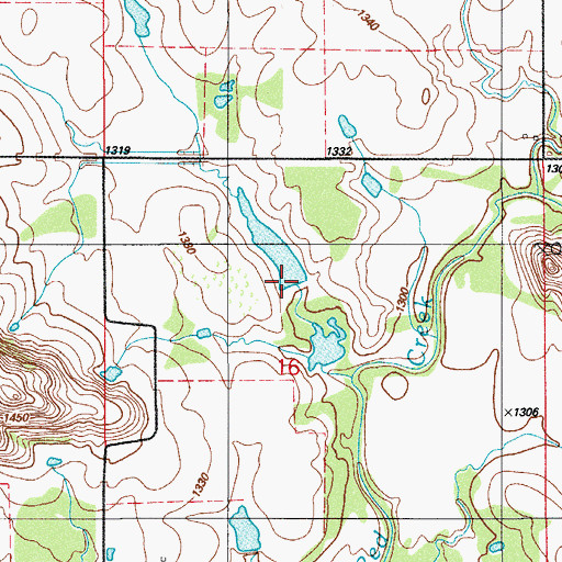 Topographic Map of Oknoname 075015 Dam, OK