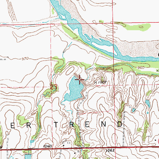 Topographic Map of Oknoname 07304 Dam, OK