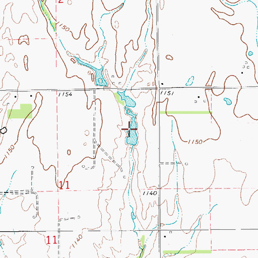 Topographic Map of Oknoname 07310 Reservoir, OK
