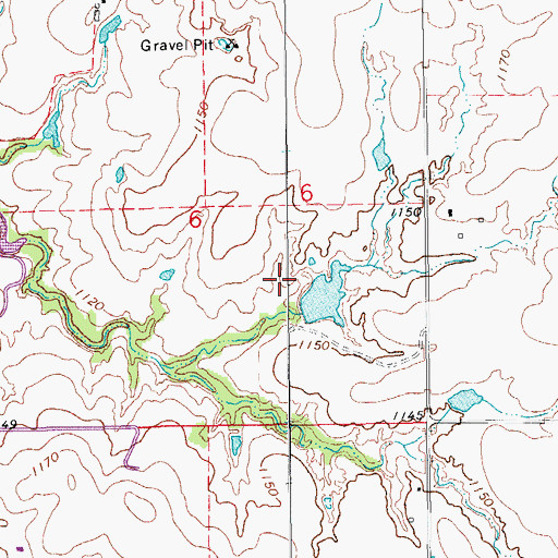 Topographic Map of Oknoname 07311 Dam, OK
