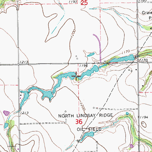 Topographic Map of Oknoname 087023 Reservoir, OK