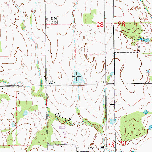 Topographic Map of Oknoname 087034 Reservoir, OK