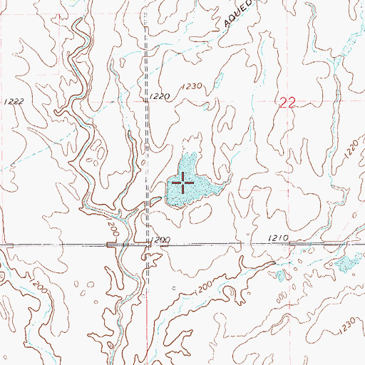 Topographic Map of Oknoname 053001 Reservoir, OK