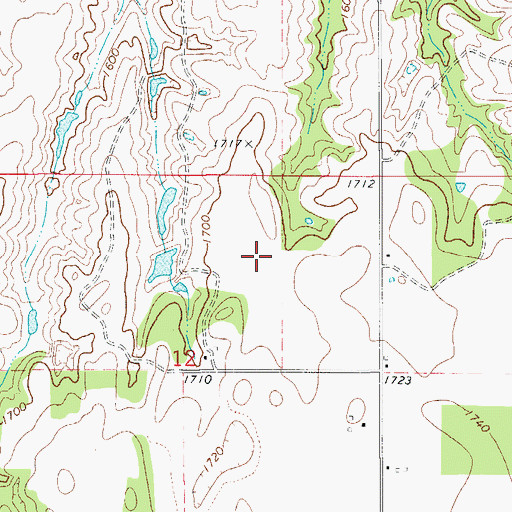 Topographic Map of Oknoname 093007 Dam, OK