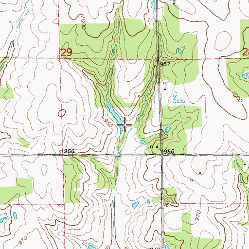 Topographic Map of Oknoname 08116 Dam, OK