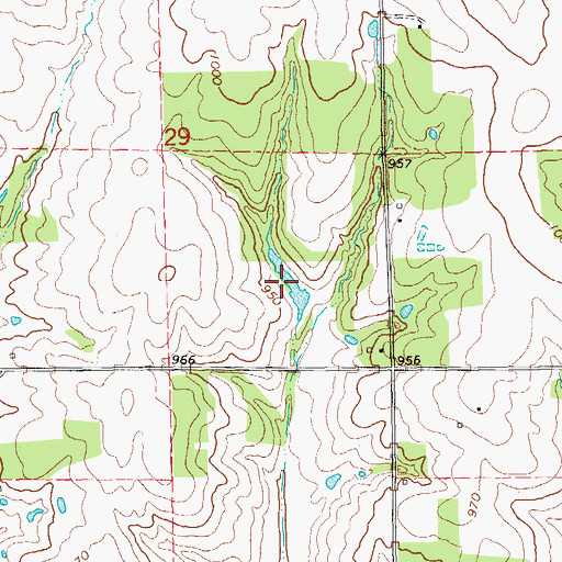 Topographic Map of Oknoname 08116 Reservoir, OK