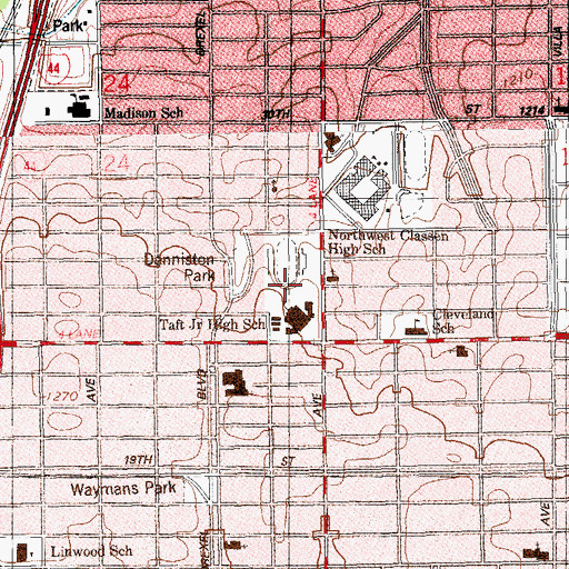 Topographic Map of Oknoname 02729 Reservoir, OK