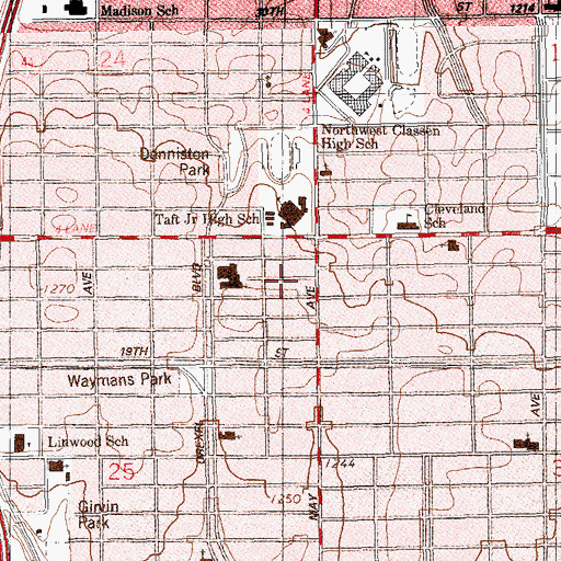 Topographic Map of Oknoname 02730 Reservoir, OK