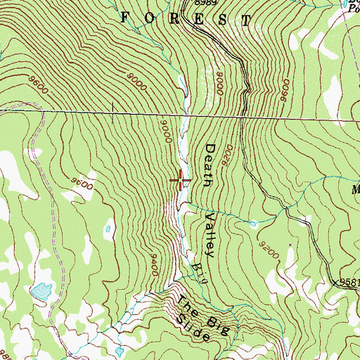 Topographic Map of Michaelsen Creek, CO