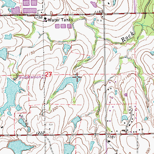 Topographic Map of Oknoname 02711 Dam, OK