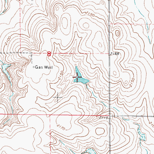 Topographic Map of Oknoname 059038 Reservoir, OK