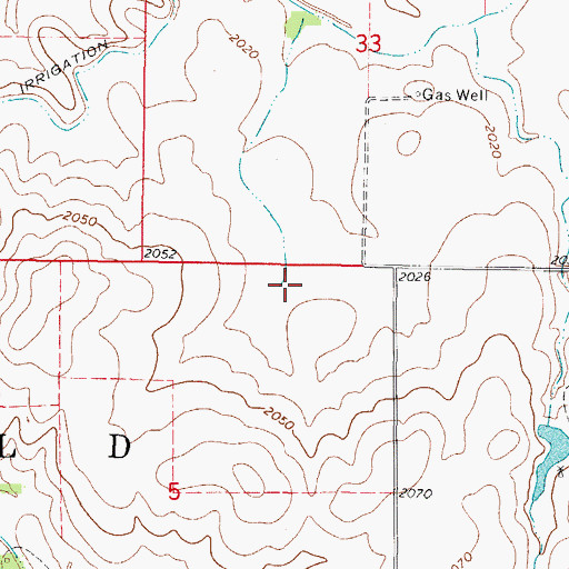 Topographic Map of Oknoname 059043 Reservoir, OK