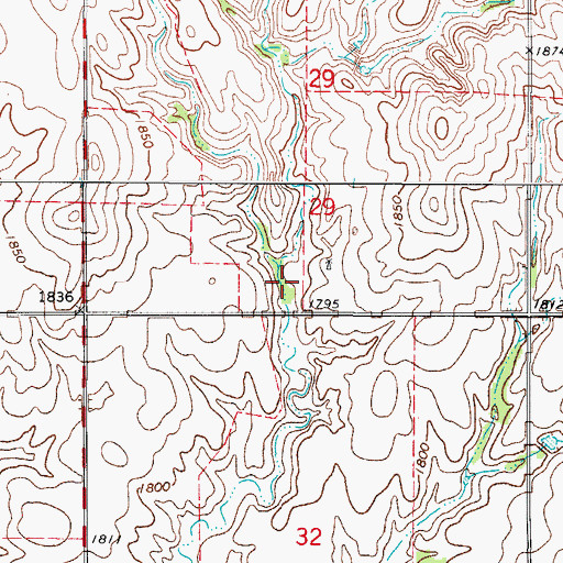 Topographic Map of Oknoname 059048 Dam, OK