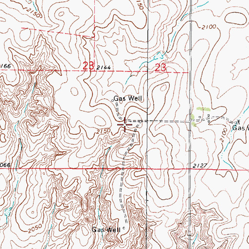 Topographic Map of Oknoname 059050 Reservoir, OK