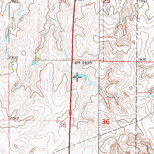 Topographic Map of Oknoname 059053 Reservoir, OK