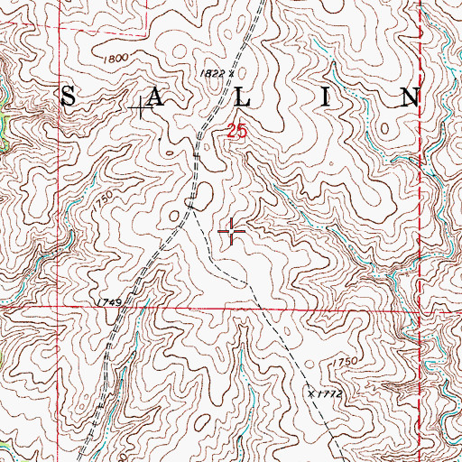 Topographic Map of Oknoname 059059 Reservoir, OK