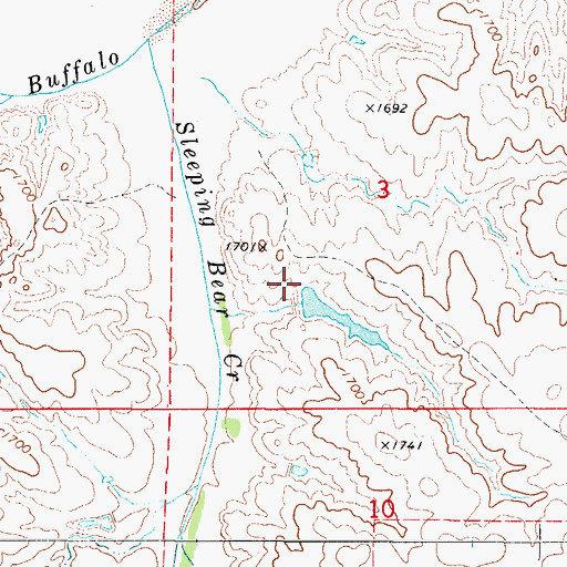 Topographic Map of Oknoname 059060 Dam, OK