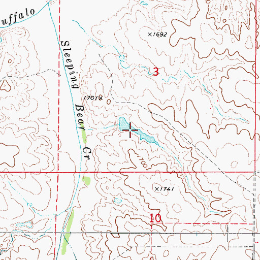 Topographic Map of Oknoname 059060 Reservoir, OK