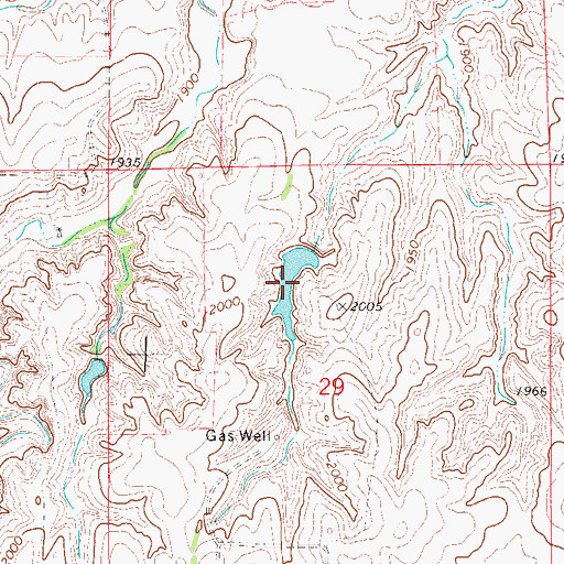 Topographic Map of Oknoname 059062 Reservoir, OK