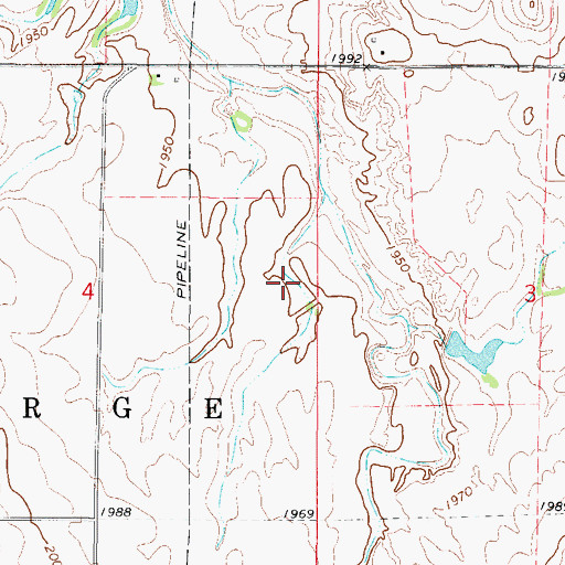Topographic Map of Oknoname 059065 Reservoir, OK