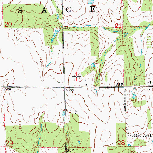 Topographic Map of Oknoname 037034 Dam, OK