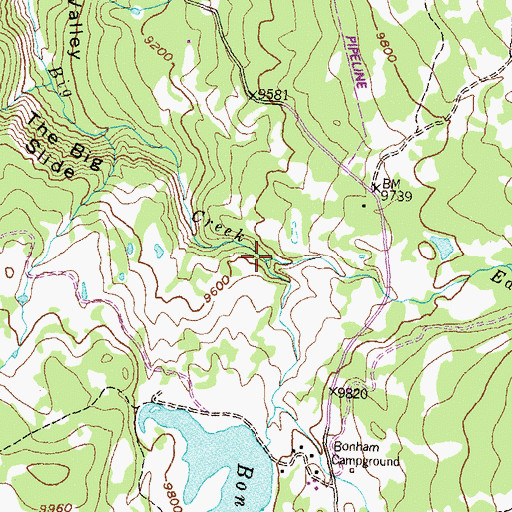 Topographic Map of Atkinson Creek, CO