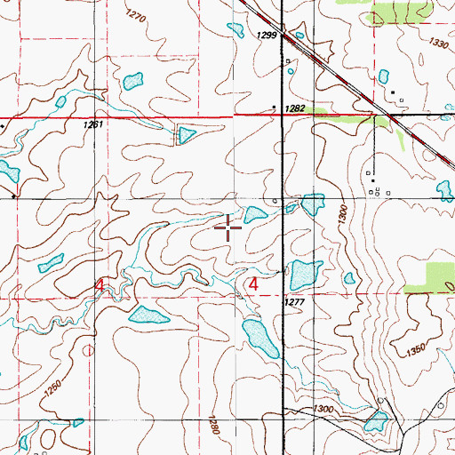 Topographic Map of Oknoname 031002 Dam, OK