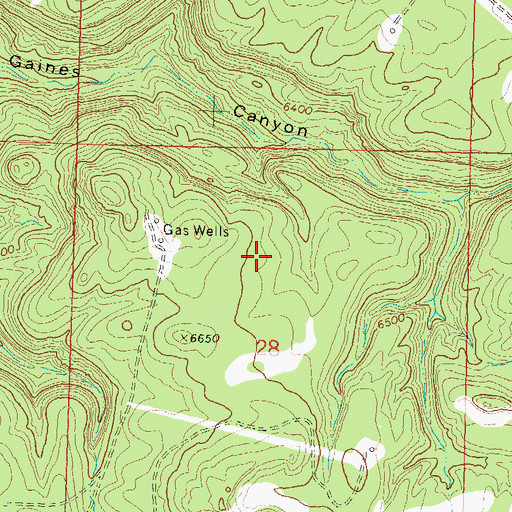 Topographic Map of Finney Cuts, CO