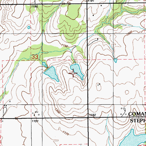 Topographic Map of Oknoname 031012 Dam, OK