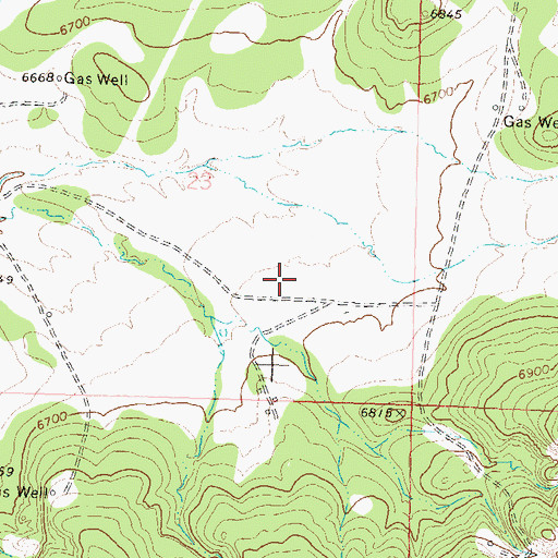 Topographic Map of West Leon Creek, CO