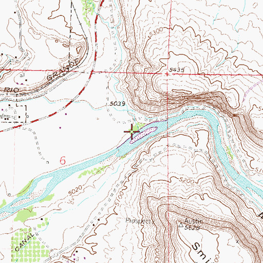 Topographic Map of Currant Creek, CO