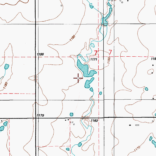 Topographic Map of Oknoname 031041 Reservoir, OK