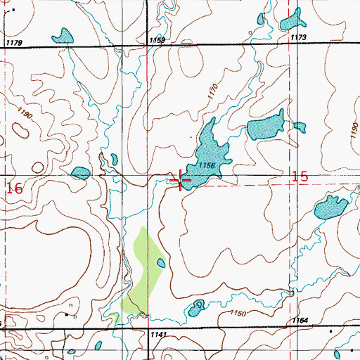 Topographic Map of Oknoname 031044 Dam, OK
