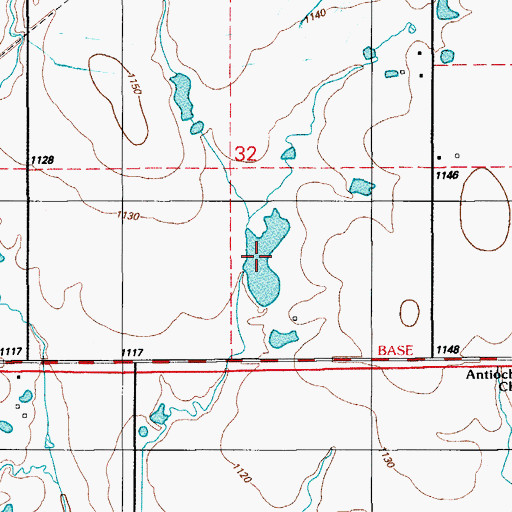 Topographic Map of Oknoname 031048 Reservoir, OK