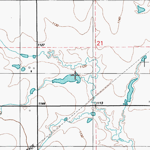 Topographic Map of Oknoname 031049 Dam, OK