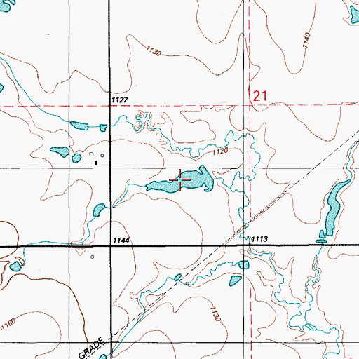 Topographic Map of Oknoname 031049 Reservoir, OK