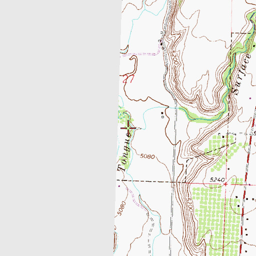Topographic Map of Surface Creek, CO
