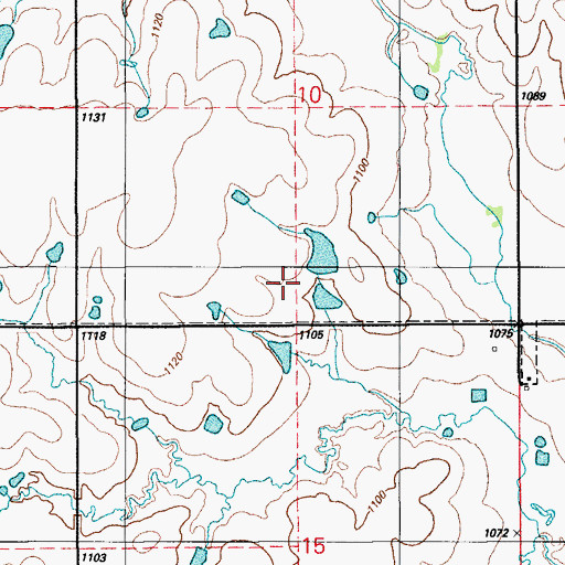 Topographic Map of Oknoname 031051 Reservoir, OK