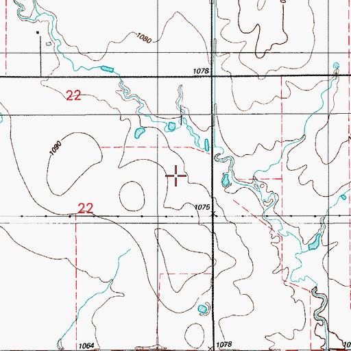 Topographic Map of Oknoname 031061 Reservoir, OK