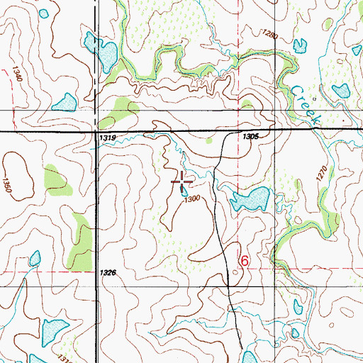 Topographic Map of Oknoname 031067 Dam, OK