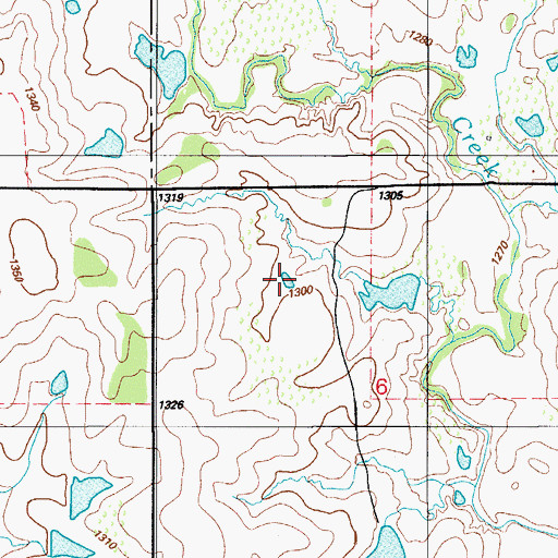 Topographic Map of Oknoname 031067 Reservoir, OK