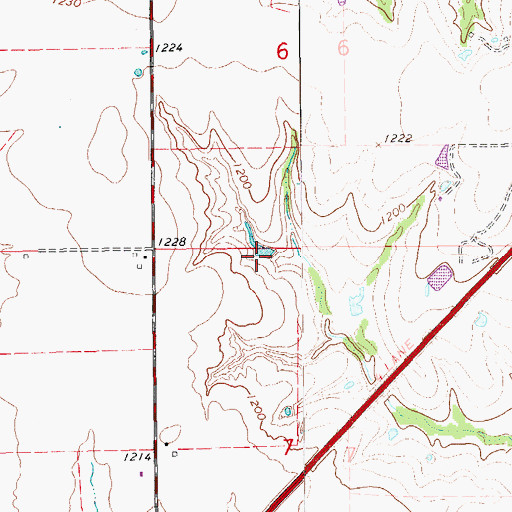 Topographic Map of Oknoname 051002 Dam, OK