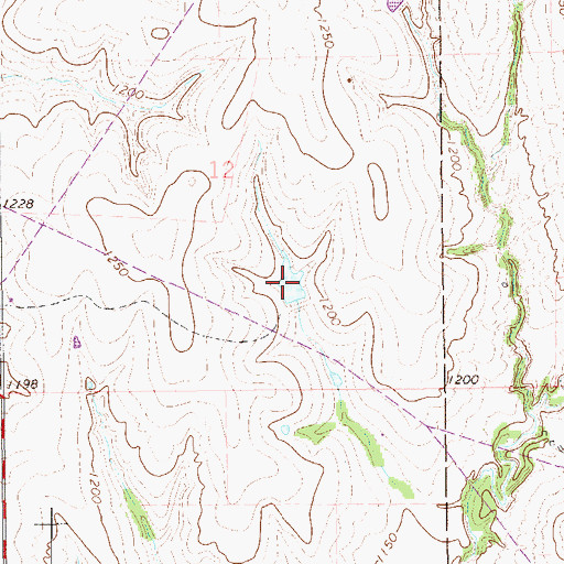 Topographic Map of Oknoname 051005 Reservoir, OK