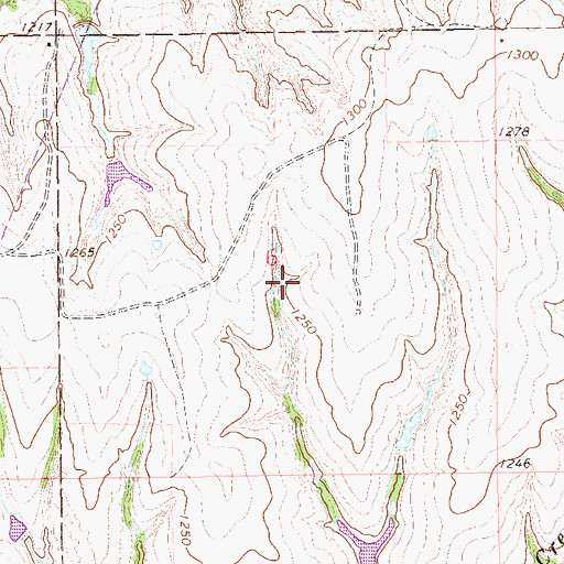 Topographic Map of Oknoname 051007 Reservoir, OK