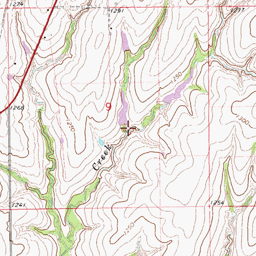 Topographic Map of Oknoname 051017 Dam, OK