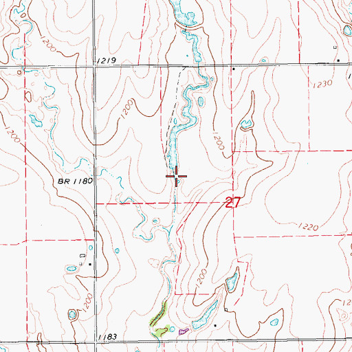 Topographic Map of Oknoname 051024 Dam, OK
