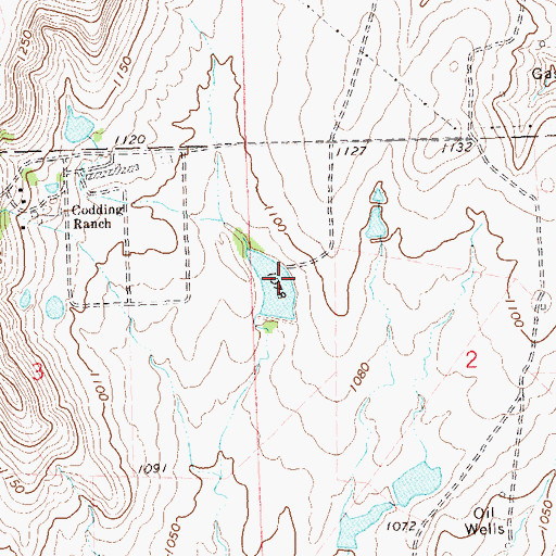 Topographic Map of Oknoname 113150 Dam, OK