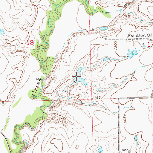 Topographic Map of Oknoname 113142 Reservoir, OK