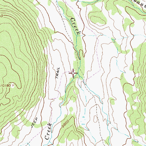 Topographic Map of Middle Leon Creek, CO