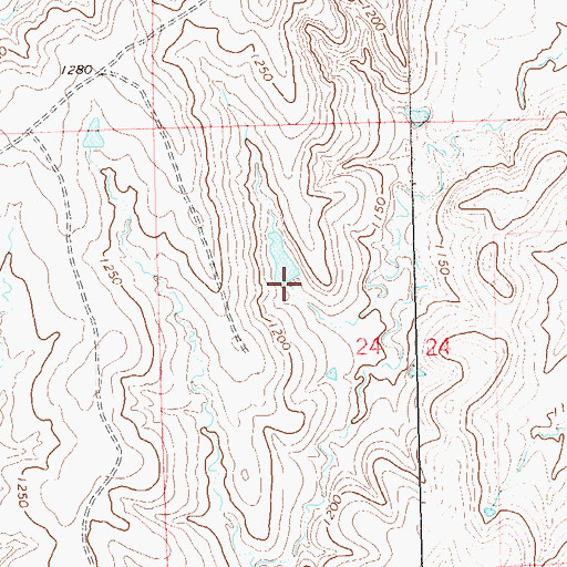 Topographic Map of Oknoname 113133 Dam, OK